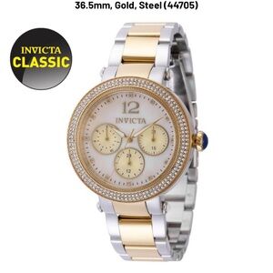 Invicta Bolt Women's Watch w/ Mother of Pearl Dial - 36.5mm, Gold, Steel